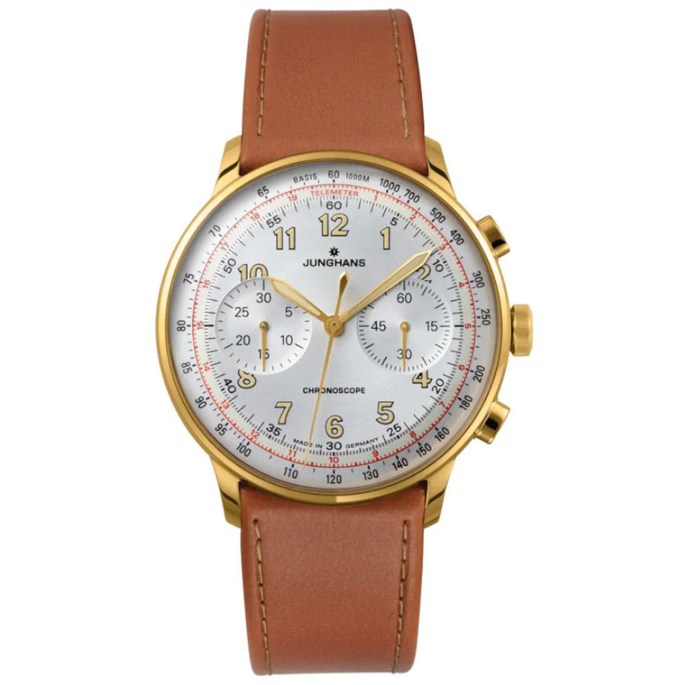 Junghans Mens Meister Telemeter Automatic Chronograph Watch 027/5382.00