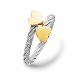 CHARRIOL PASSION DOUBLE HEART RING 02-104-1271-1