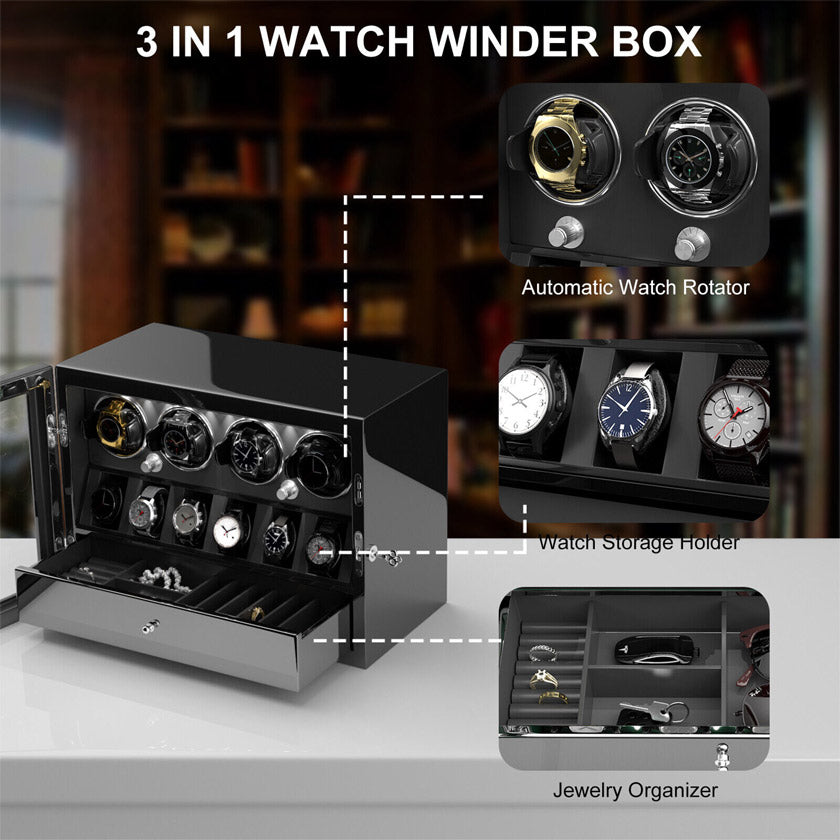 MHB 3-in-1 Premium Watch Winder - MHB22C-046