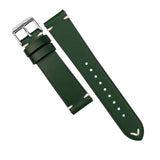 Emery Vintage Buttero Green Leather Strap (22 mm)