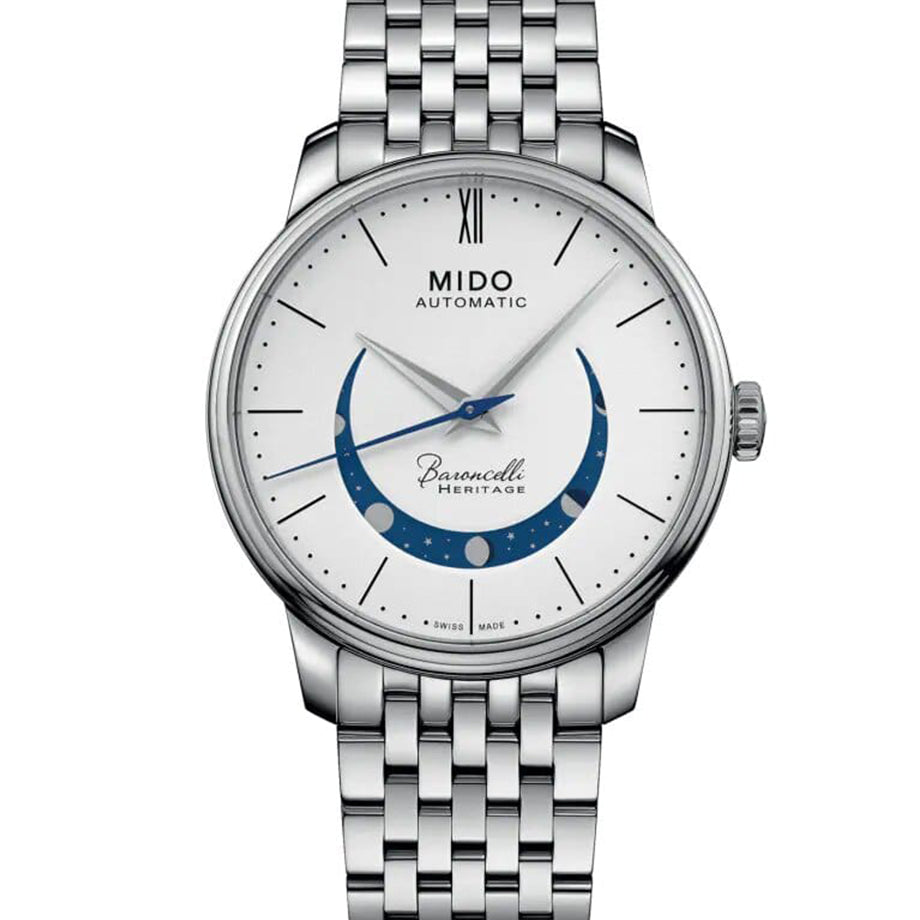 MIDO BARONCELLI SMILING MOON GENT M027.407.11.010.01 (NEW)