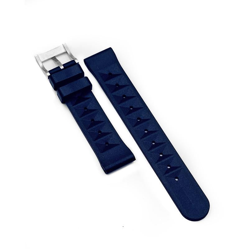 VULCANISED RUBBER WAFFLE STRAP - NAVY